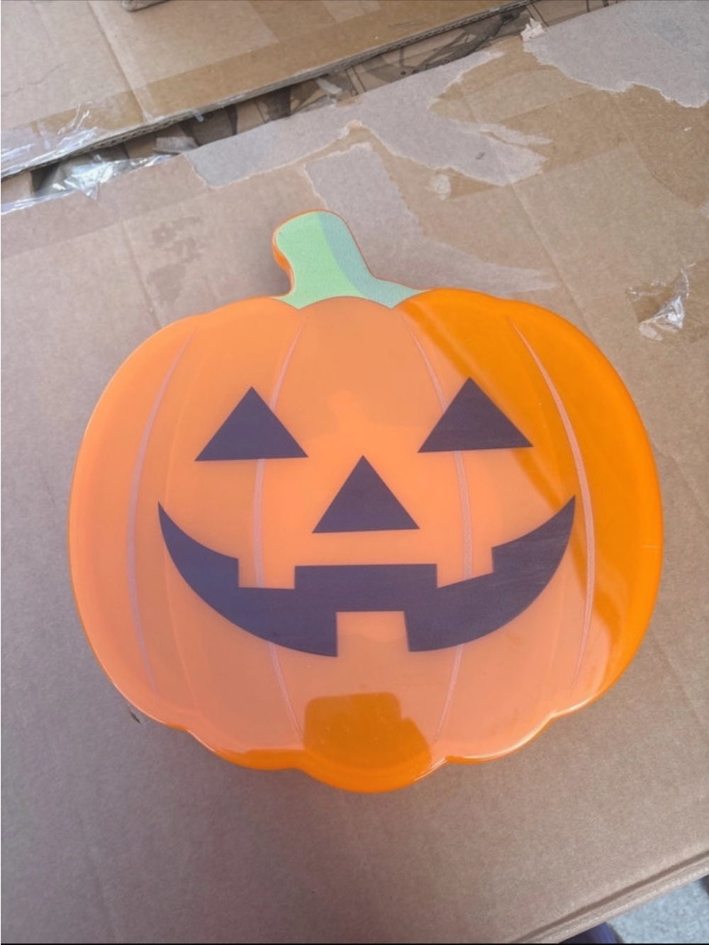 CWC Cook With Color Orange Pumpkin Snack Box Jack-o'-lantern Halloween Snap Lid